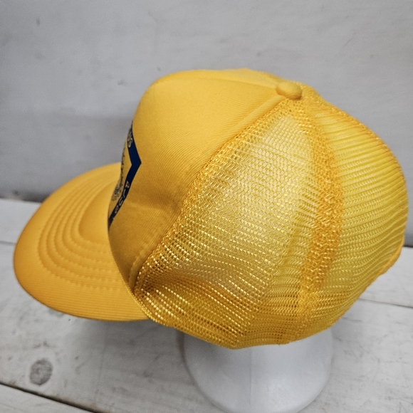 Vintage Rotary International Polio Plus yellow snapback trucker style hat 80 90s - Picture 3 of 8